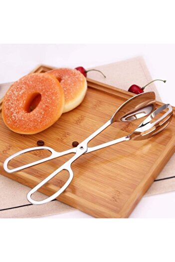Jet's Home Salad Tongs Stainless Steel Tong Cooking Tongs Barbecue Tongs Cake Tongs 26 cm