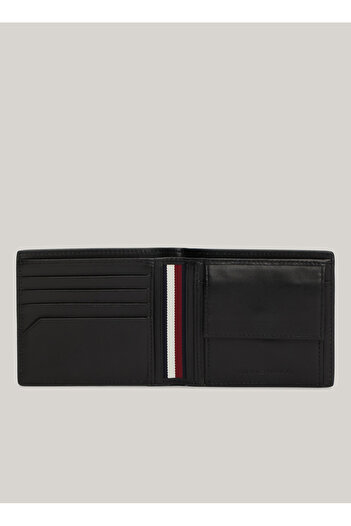 Tommy Hilfiger Black Men's Wallet Th Casual Cc and Coin
