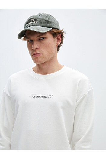 LC Waikiki Чоловічий світшот з принтом LW Crew Neck з довгим рукавом