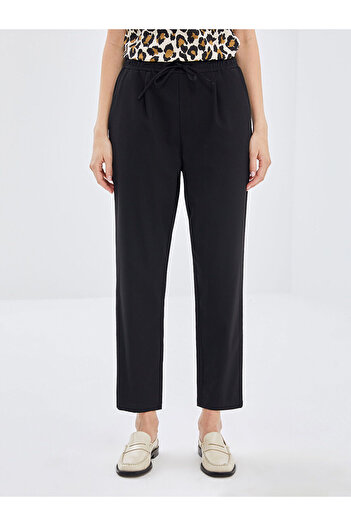 LC Waikiki Lcw Elastic Waist Carrot Cut Women's Trousers W3At99Z