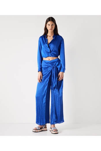 İpekyol Shirt Collar Crop Blouse