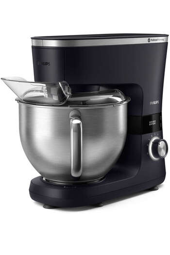 Philips Kitchen Machine - 1000W, 8 Speed ​​Settings, 6 Accessories - Black - Hr7962/21