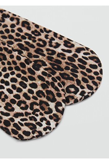 MANGO Woman Leopar desenli tayt
