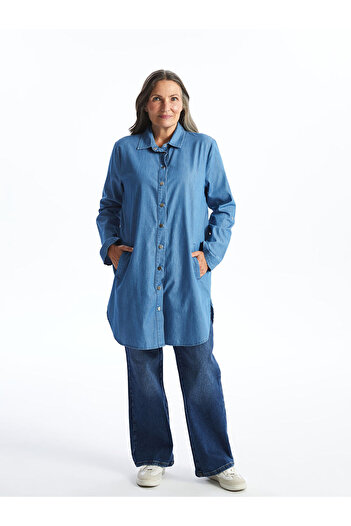 LC Waikiki Lcw Women's Jean Shirt Tunic