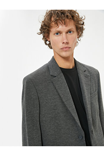 Koton Slim Fit Blazer Jacket με λεπτομέρεια από τσέπη