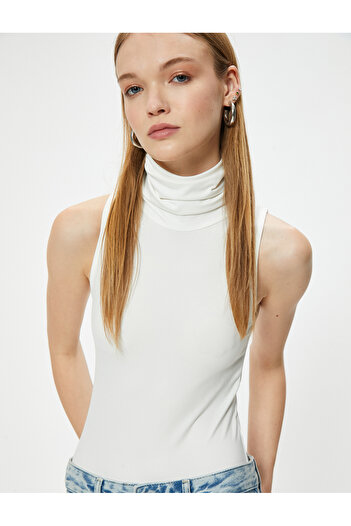Koton Sleeveless Slim Fit Turtleneck Tank Top