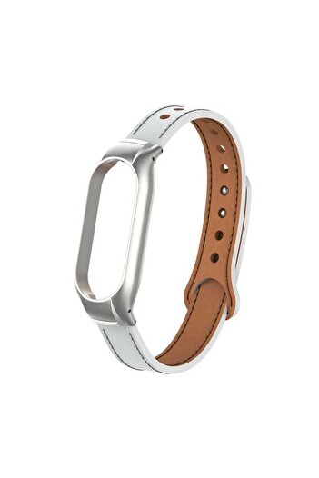 szr store Xiaomi Mi Band 7 Compatible Krd-68 Leather Zore Cord-Red