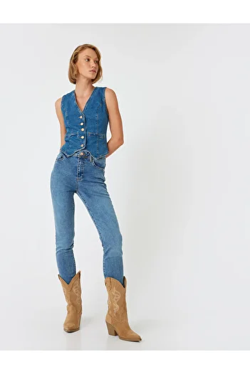 Koton Magas derekú Skinny Push Up Farmer - Skinny Farmer