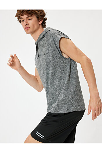 Koton Printed Sports Shorts - Lace-up Waist and Pocket Detail