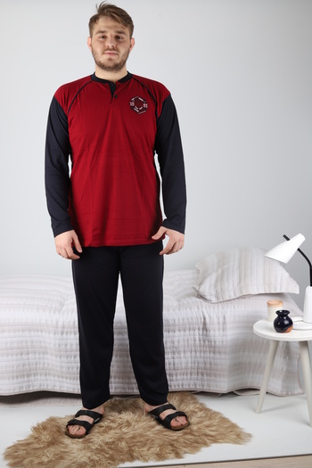Rimoli 100% Cotton Single Jersey Men's Plus Size Pajama Set 915