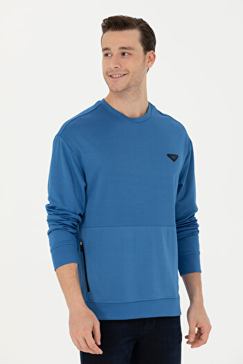 U.S. Polo Assn. Erkek Saks Sweatshirt 50277949-VR045