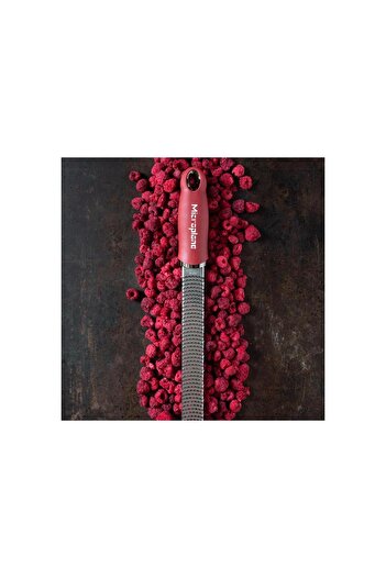 Microplane Premium Classic Pomegranate Red Steel Zester Grater