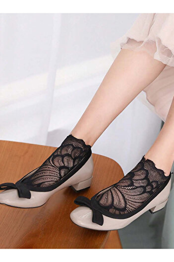 Bernato Soft Lace Short Ankle Socks - Cotton Sole