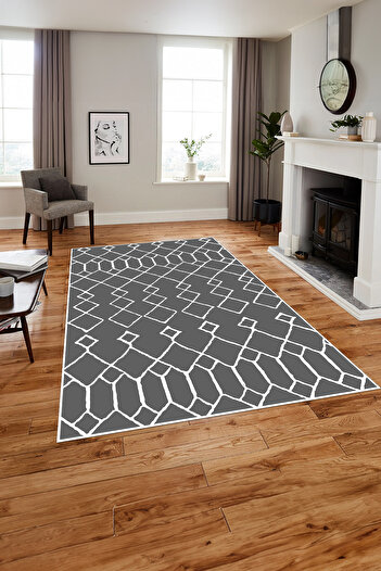 Napoli Home Printed Nordic Line Transitional Model Washable Non-Slip Runner Kitchen Living Room Carpet