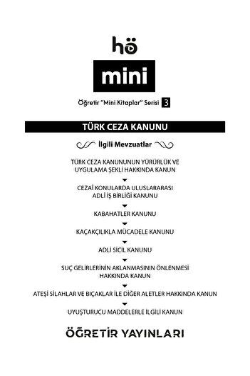 hukuk öğretir Türk Ceza Kanunu Mart 2025 Tck - Cep Kitabı - Hukuk Kitabı