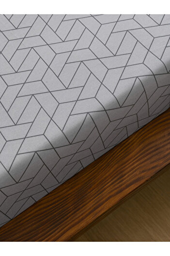 LC Waikiki LCW з малюнком, ткане, двоспальне простирадло з гумкою 160x200x30