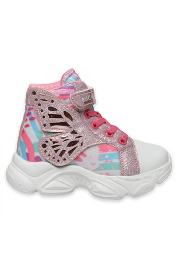 BUCKHEAD Buck4376 Wings High Pink-White Girls' Boots