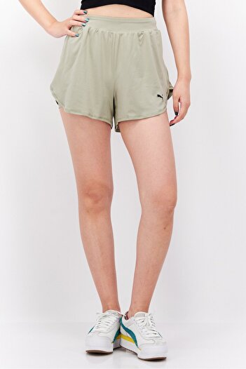 Puma Women Sportswear Fit Training Shorts, Light Olive