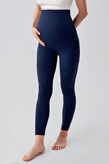 Artış Ribbed Adjustable High Waist Stretchy Recovery Maternity Leggings F03
