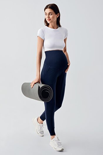 Artış Women's High Waist Pocketed Maternity Jogger Sweatpants E02