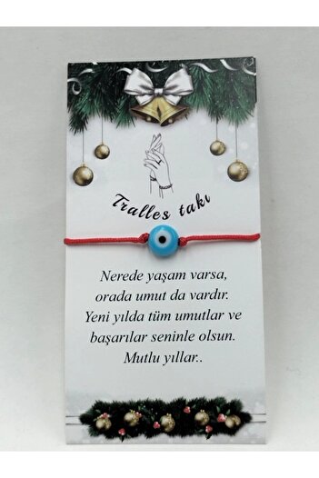Tralles Takı New Year Gift 5 Pk Glass Evil Eye Beaded Rope Bracelet