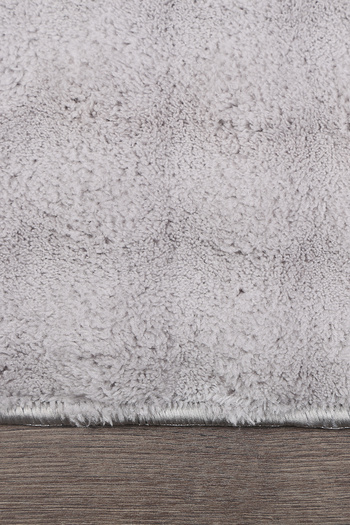Bonny Home Bubble Gray Cut Plush Runner Machine Washable Non-Slip Based Decorative Modern Carpet