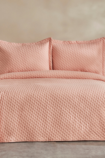 Karaca Home Breeze Soft Double Bedspread Salmon