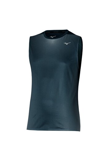 MIZUNO Ανδρικό αμάνικο μπλουζάκι Aero Black