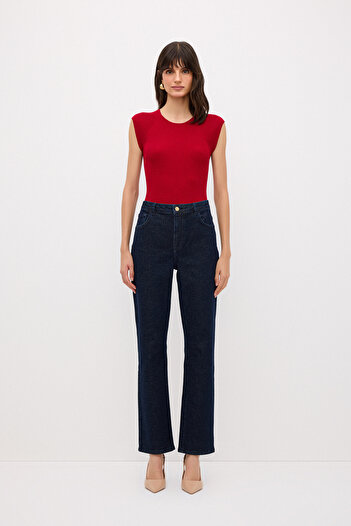 adL Boru Paça Denim Pantolon
