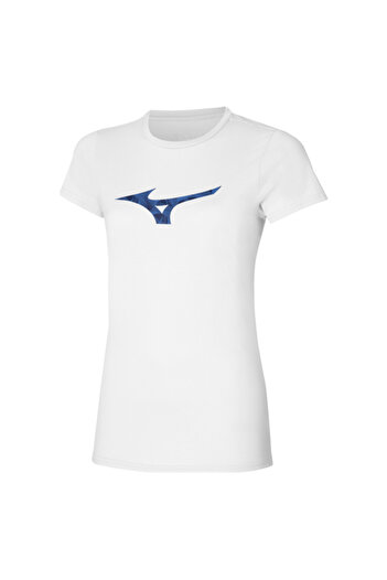 MIZUNO Λευκό Γραφικό T-Shirt Παρίσι Γυναικείο
