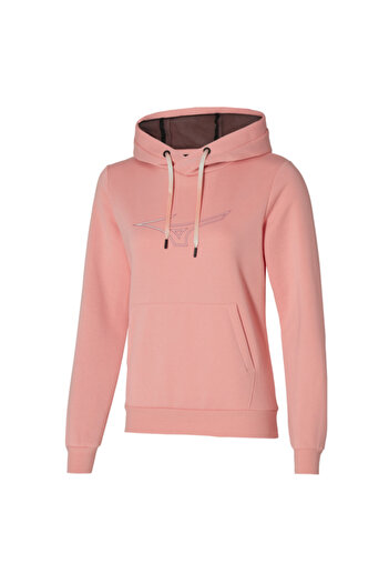 MIZUNO Release Hoodie Women's Hooded Sweatshirt Pink