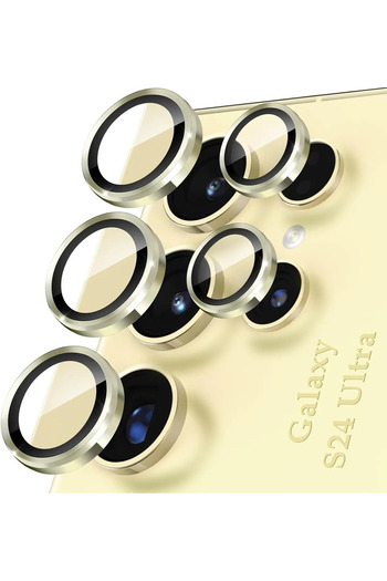 Fibaks 5 Pieces Camera Lens Protector Glass Camera Protection with Samsung Galaxy S24 Ultra App App App