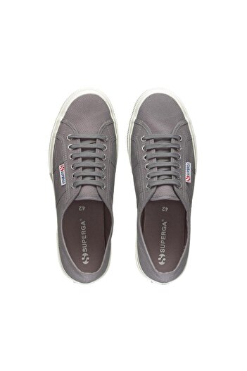 Superga 2750-cotu حذاء رياضي كلاسيكي للجنسين باللون الرمادي الداكن
