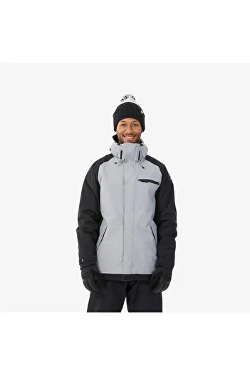 Decathlon Dreamscape Men's Snowboard Jacket - Grey/Black - Snb 100