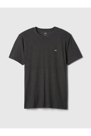 GAP Ανδρικό μπλουζάκι με κοντό μανίκι V-Frch Everyday Soft Micro Logo Crew 502022000 ΓΚΡΙ
