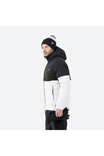 Decathlon Wedze Men's Ski Jacket - White/Black - 100