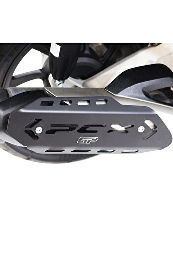 GP KOMPOZİT Honda PCX 125 / 150 2018-2025 Uyumlu Egzoz Koruma Kapağı Siyah