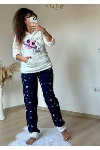 AZRA BUTİK Σετ βελούδινο Panda