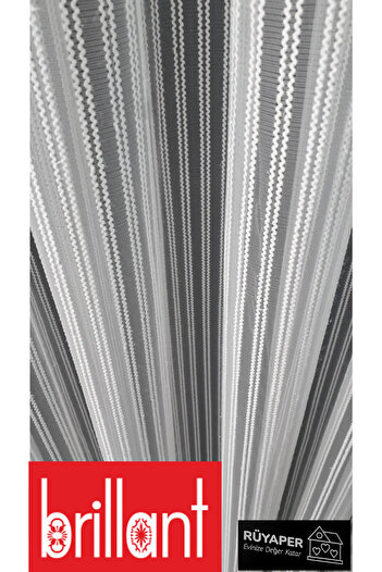 Brillant Rüyaper Trend - Heavy Gramaged Pasta Patterned Tulle Curtain Suitable for All Rooms