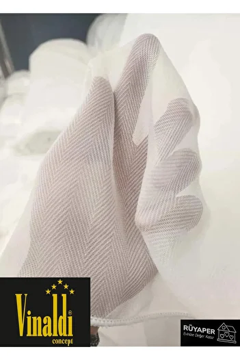 Vinaldi Rüyaper Heavy Weightage Fish Scale Tulle Curtain Suitable for Any Room with Tight Pleats