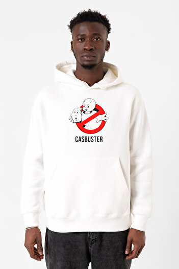 Tshirthane Casper - Друг Ghost Білий Чоловічий 3-застібний Світшот з Капюшоном