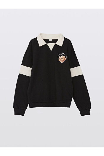 LC Waikiki Lcw Polo Yaka Kız Çocuk Sweatshirt Ve Pantolon