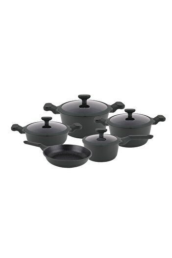 Pink&More Maya 9 Piece Cast Pot Set