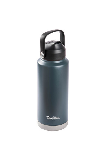 Tantitoni 025-01-Smoked 1L Capacity Stainless Steel Pipe Thermos