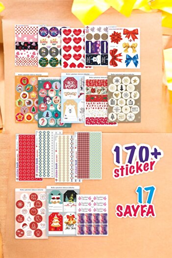 İstisna Special Day Celebration Sticker Series 170Pcs Design Sticker Book Sticker Book Sticker Book