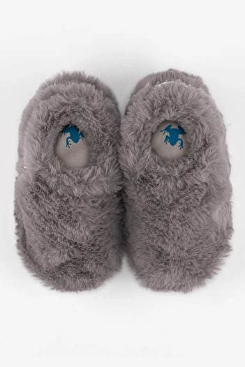HOPFRÖG Furry Furry Gray Fur Barefoot Booties (Gift Set)
