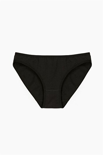 Bross Γυναικεία βαμβακερά εσώρουχα Lycra 6 τεμαχίων μαύρα 1220