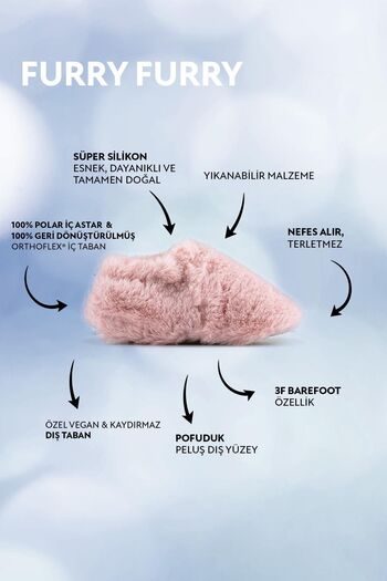 HOPFRÖG Furry Furry Pink Fur Barefoot Booties (Gift Set)