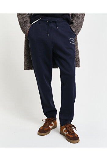 Gant Erkek Lacivert Regular Fit Logolu Eşofman Altı