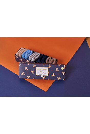 Katia&Bony 5'li Paket Yenidoğan Bambu Bebek Çorap Renkli